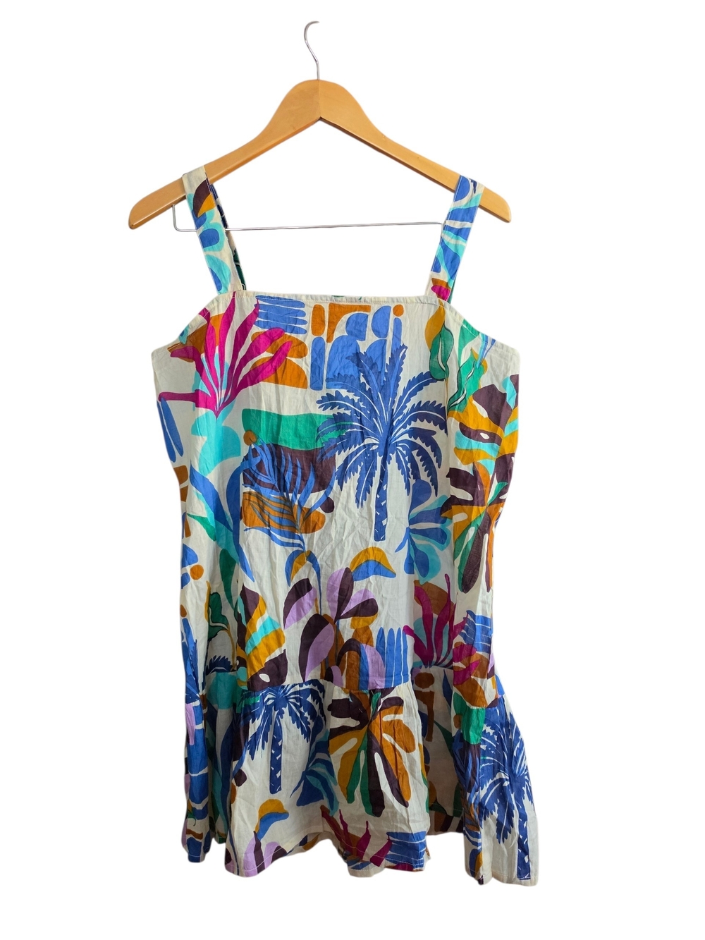 True Destination Tropical Multi-Prin Coverup Dress